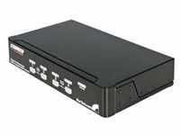 4 Port 1U Rack Befestigungskit USB KVM Switch mit OSD - KVM Switch - 4 Anschlüsse