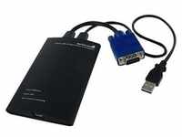 KVM Console zu USB 2.0 Portable Notebook Crash Cart Adapter - KVM Switch - 1