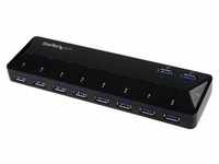 USB 3.0 Hub 10-Port with Charge and Sync Ports USB-Hubs - 10 - Schwarz