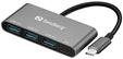 Sandberg 136-03, Sandberg USB-C zu 3 x USB 3.0 Konverter USB-Hubs - USB 3.0 - 4 -