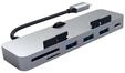 Satechi ST-TCIMHM, Satechi Aluminum Type-C Clamp Hub Pro - hub - 4 porte...