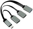 LogiLink UA0315, LogiLink USB-C Hub 2x USB 2.0 AF + 1x USB 3.0 AF USB-Hubs - 3 - Grau
