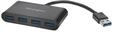 Kensington UH4000 USB 3.0 4-Port Hub, schwarz USB-Hubs - 4 - Schwarz