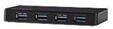 Nedis UHUBU3420BK - hub - 4 ports USB-Hubs - USB 3.2 - 4 - Schwarz