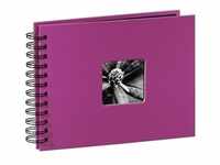 Fine Art Spiral Album 24 x 17 cm 50 Black Pages pink
