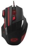 Esperanza EGM201R, Esperanza MX201 WOLF - mouse - USB - red - Maus (Rot)