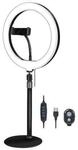 Smartphone ring light tripod with remote shutter height adjust. &Oslash; 25 cm