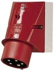 Wall mounted inlet 32a5p6h400v ip44