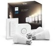 Philips 929002469204, Philips Hue White Starter Kit - 3x E27 A60 Bulbs + Dimmer