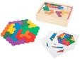 Small Foot - Wooden Shape Puzzle Hexagon Holz