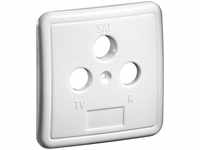 Pro 3 holes cover plate for antenna wall sockets white