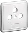 Pro 3 holes cover plate for antenna wall sockets white