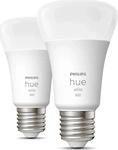 Philips 929001821623, Philips Hue White A60 E27 806 Lumen - 2-Pack