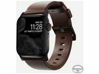 Leather Strap - Brown/black- Apple Watch Ultra 2/1 (49mm)9/8/7 (45mm)/6/SE/5/4