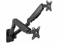 Dual monitor wall mount 17-32" gas spring 90-540 mm