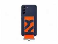 Galaxy S22 Plus Silicone Cover with Strap - Navy