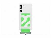 Galaxy S22 Silicone Cover with Strap - White