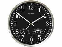 Unilux 400140807, Unilux Wetty clock black/silver
