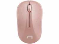 Natec NMY-1652, Natec Toucan - mouse - 2.4 GHz - white pink - Maus (Weiß)