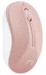 Natec NMY-1652, Natec Toucan - mouse - 2.4 GHz - white pink - Maus (Wei&szlig;)