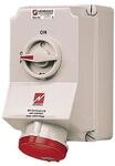 Wall mounted recept. 63a5p6h400v ip44