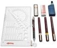 Rotring rOtring Isograph Fineliner College Set | 3 Isograph Tuschef&uuml;ller (0,25 mm,