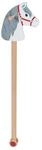 Goki Wooden Hobby Horse White with Gray Mane