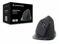 Conceptronic LORCAN03B ERGO - vertical mouse - Bluetooth 5.2 - black - Vertical mouse