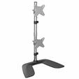 StarTech.com ARMDUOVS, StarTech.com Vertical Dual Monitor Stand for up to 27"