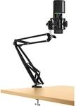 Streamplify SPMC-MZ1C227.11, Streamplify RGB Microphone - w/ mic-arm - Black