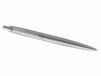 Jotter XL Kugelschreiber | Monochrome Edelstahl | mittlere Stiftspitze | blaue Tinte