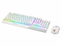 Vigor GK30 combo - keyboard and mouse set - German - white - Tastatur & Maus Set -