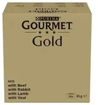GOURMET GOLD Mus Mix 4 Geschmacksrichtungen - Nassfutter f&uuml;r Katzen - 96x85g
