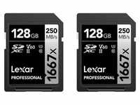 Lexar LSD1667128G-B2NNG, Lexar Professional Silver 1667x SD - 280MB/s - 128GB