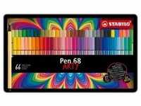 Pen 68 Arty metal tin of 66 colors