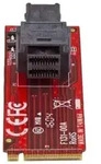 U.2 (SFF-8643) to M.2 PCI Express 3.0 x4 Host Adapter Card for 2.5" U.2 NVMe...