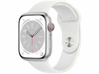 Apple MP4J3DH/A, Apple Watch Series 8 GPS + Cellular 45mm Silver Aluminium Case with