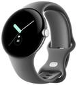 Google GA03305-DE, Google Pixel Watch - Polished Silver with Charcoal Band