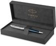 Parker Sonnet Kugelschreiber | Premium Metal & Blue Satinierung mit Chromverkleidung