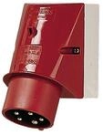Wall mounted inlet 16a5p6h400v ip44