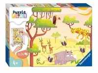 Puzzle & Play - Safari Time 2x24st. Boden