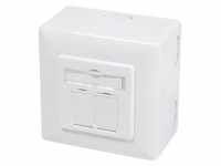 NP0039 Cat6 2-Port Network Outlet Box