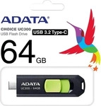 A-Data ACHO-UC300-64G-RBK/GN, A-Data UC300 - Gr&uuml;n - 64GB - USB-Stick