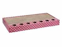 Scratching cardboard with balls catnip 48 × 5 × 25 cm pink