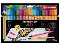 Pen 68/88 Arty cardboard box of 36 pens in 18 colors