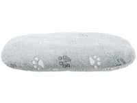 Nando cushion oval 80 × 55 cm light grey