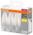 Osram LED-Lampe Candle 4W/827 (40W) 3-pack E14