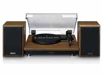 Lenco Turntable with BT and 2 external speakers - Braun