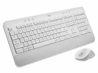 Signature MK650 for Business - Tastatur & Maus Set - Ungarisch - Weiss