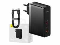 Wall charger GaN5 Pro 2xUSB-C + USB 140W (black)